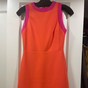 Alice + Olivia pink and orange dress
